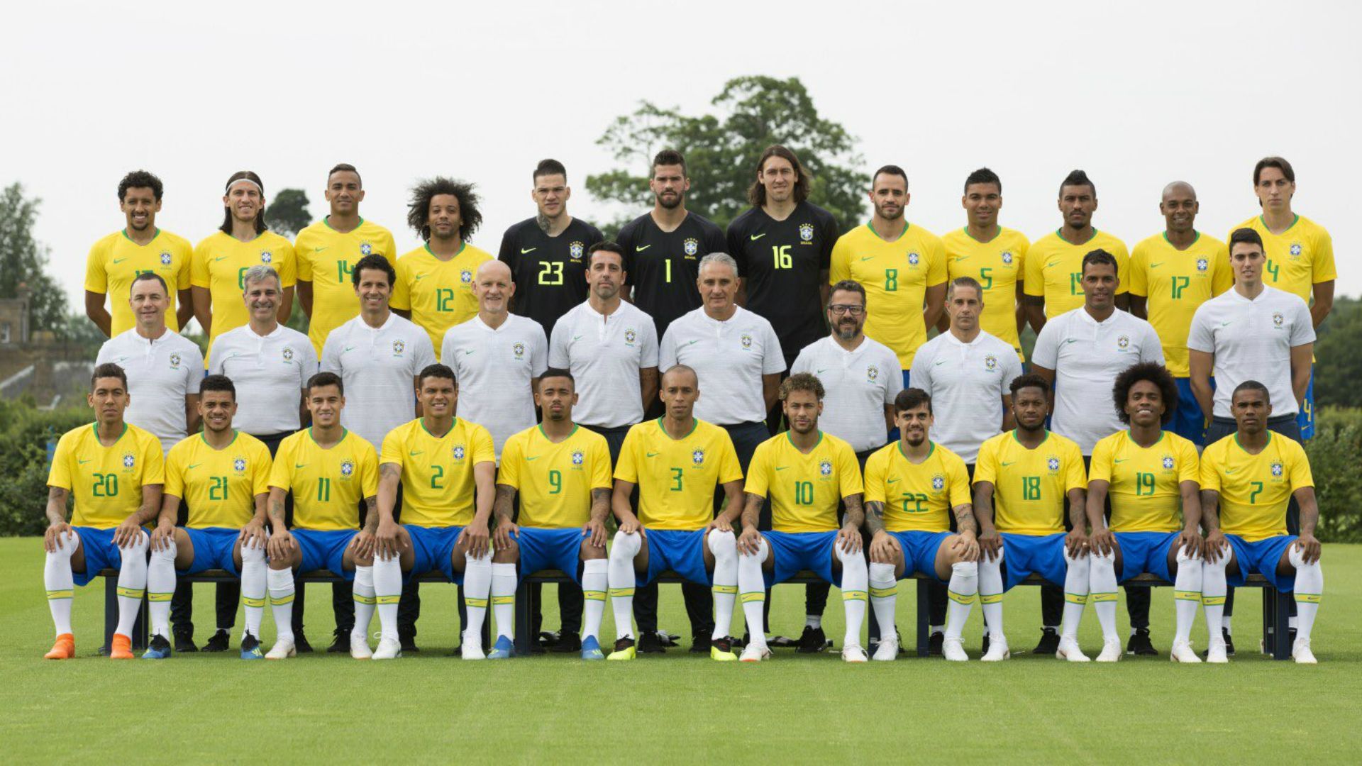 Foto oficial Brasil Copa do Mundo 2018
