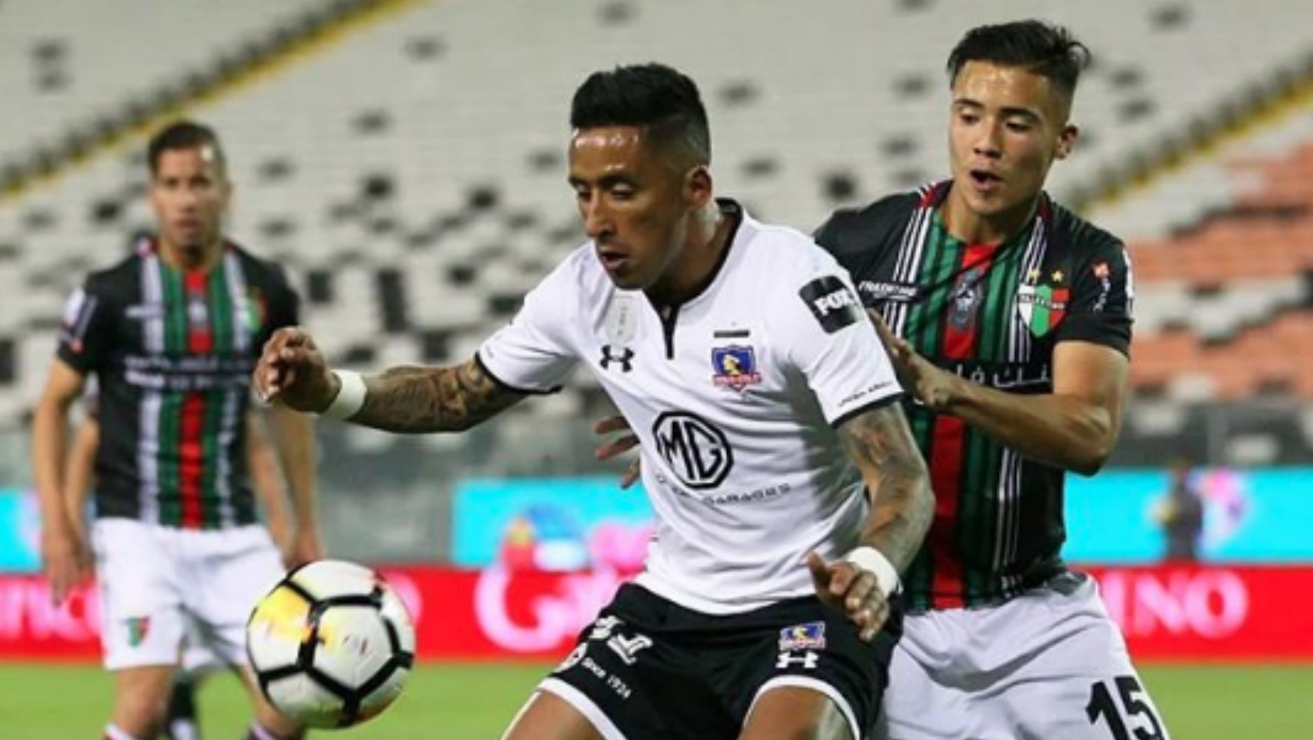 041118 Colo Colo Palestino Lucas Barrios Nicolás Díaz Agustín Farías