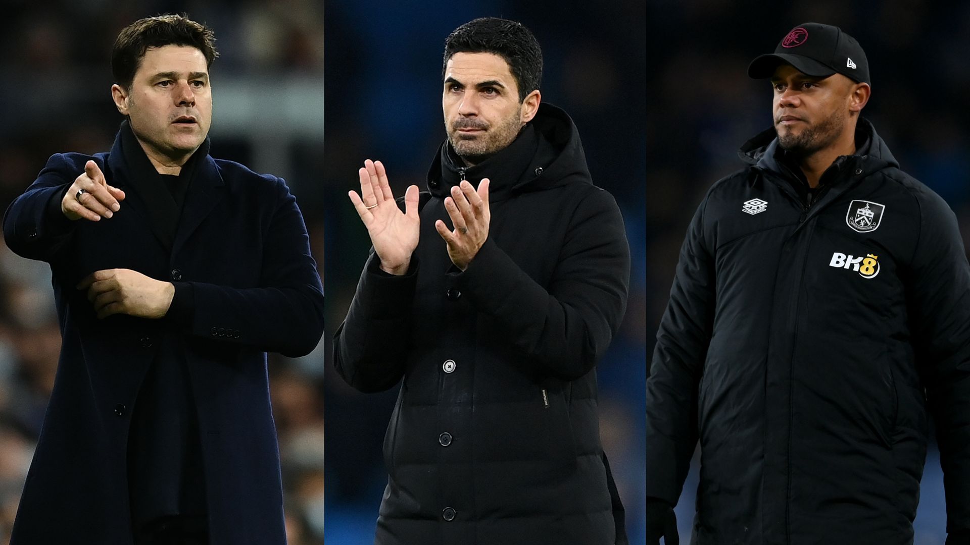 Poch Arteta Kompany split 