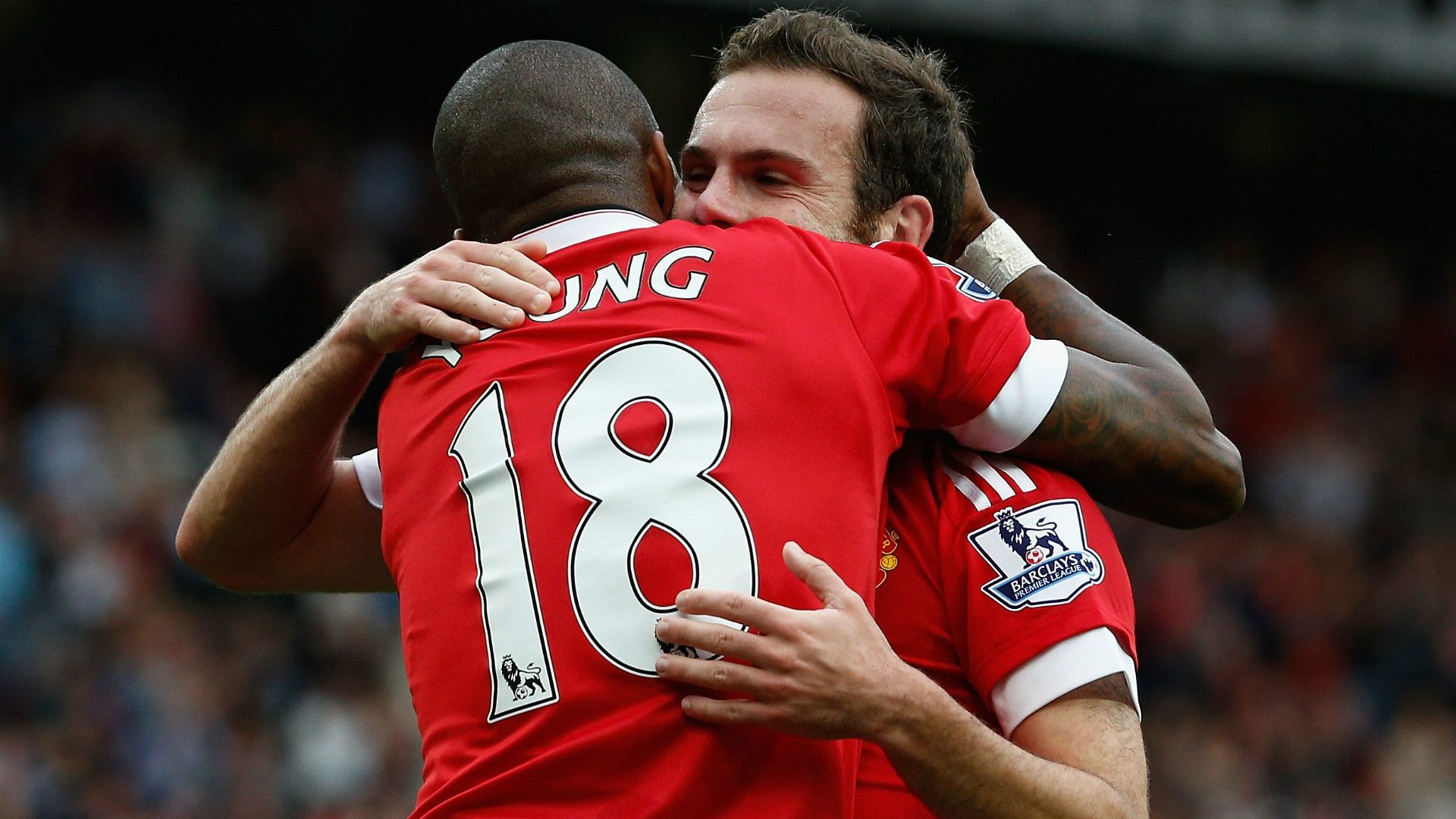 Ashley Young Juan Mata Manchester United Premier League 26092015