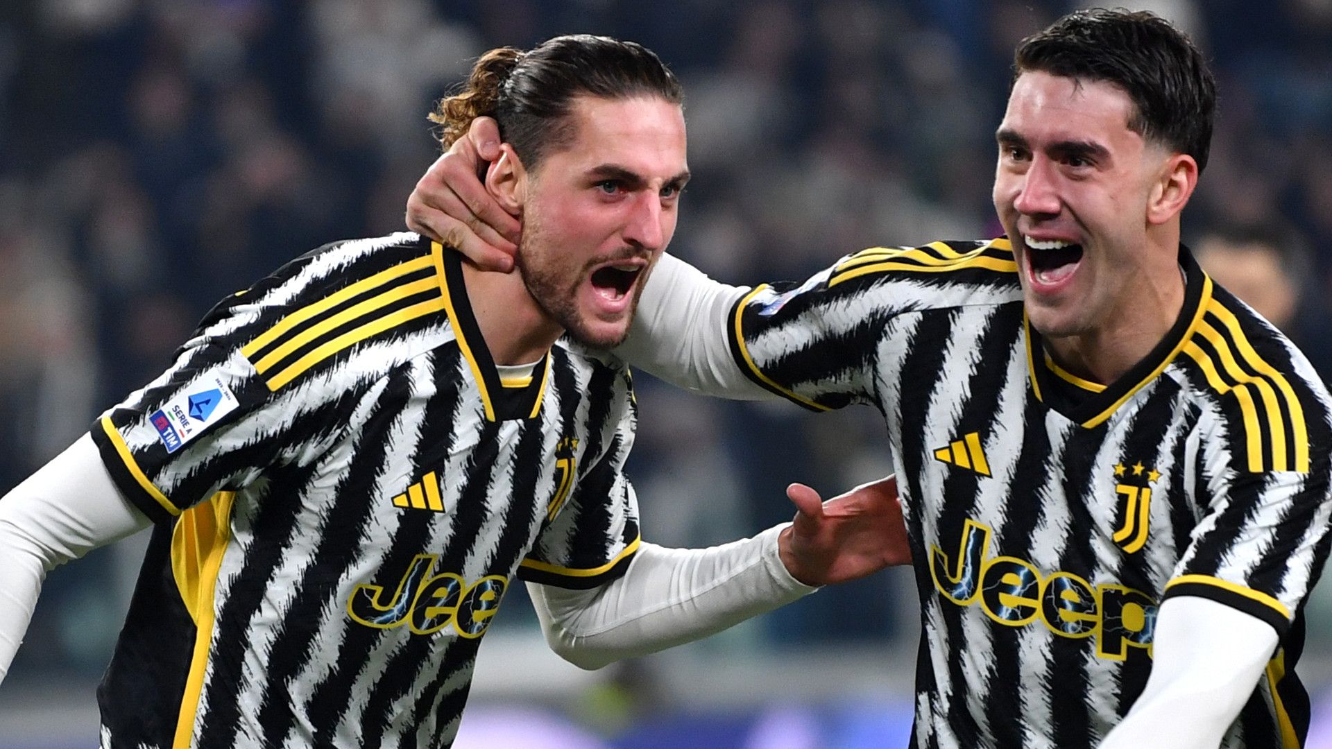 ADRIEN RABIOT DUSAN VLAHOVIC JUVENTUS