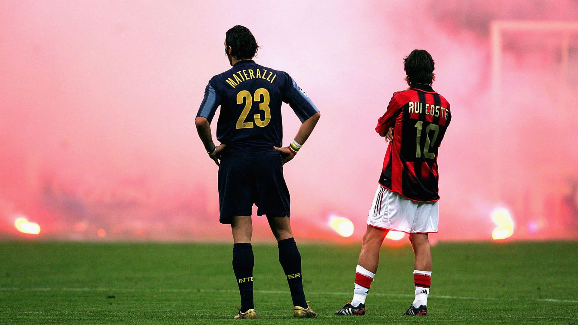 Marco Materazzi Rui Costa Inter Milan 2015