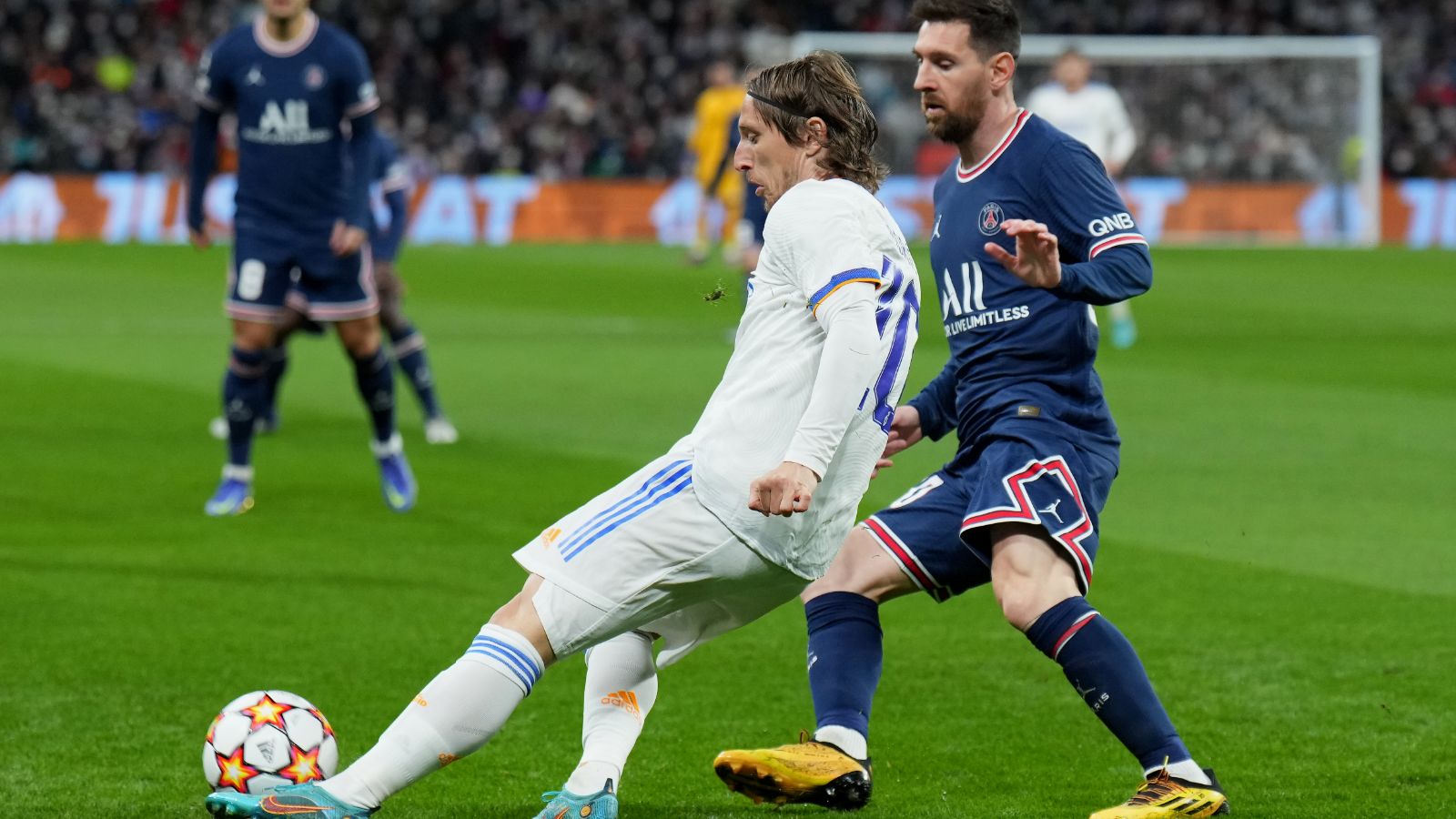 Luka Modric y Leo Messi, Real Madrid vs. PSG