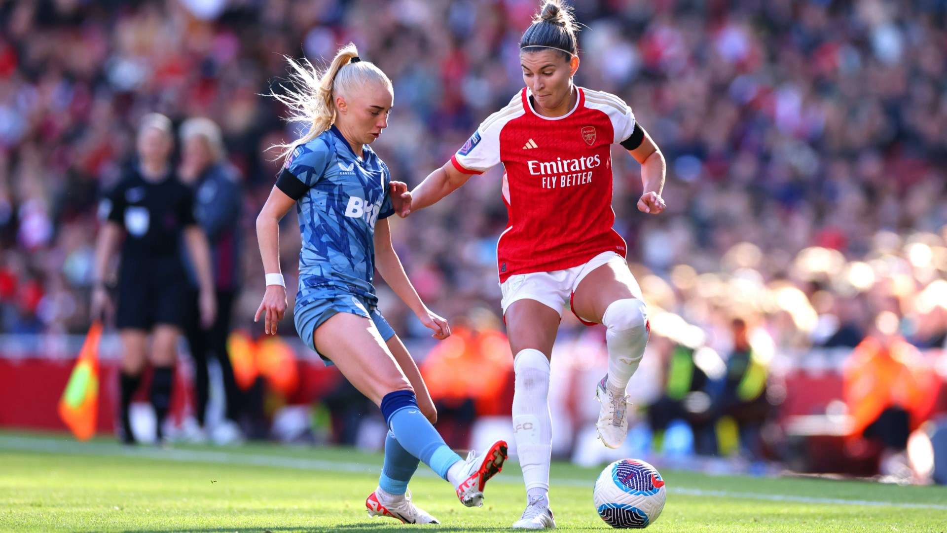 Laura Blindkilde Brown Steph Catley Aston Villa Arsenal Women 2023-24