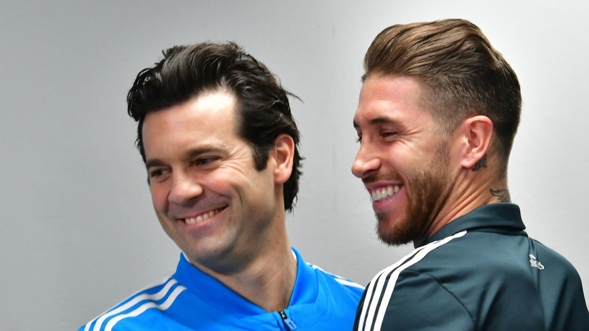 Santiago Solari and Sergio Ramos