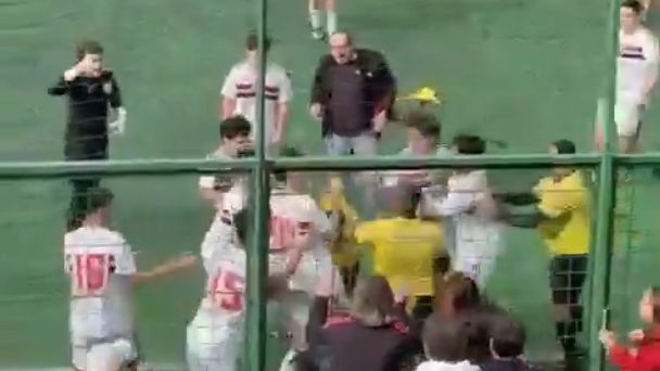 A fight breaks out