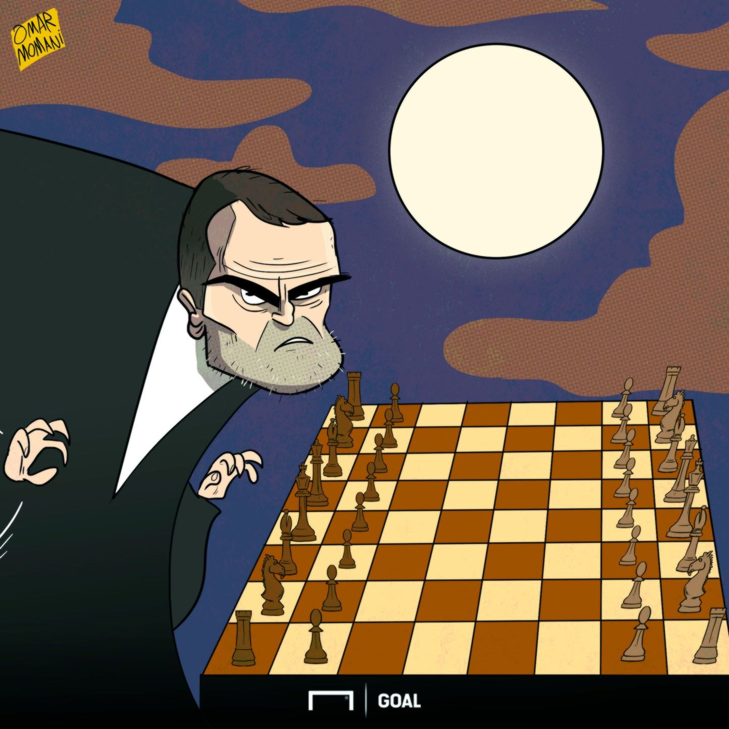 CARTOON Roy Keane Chess