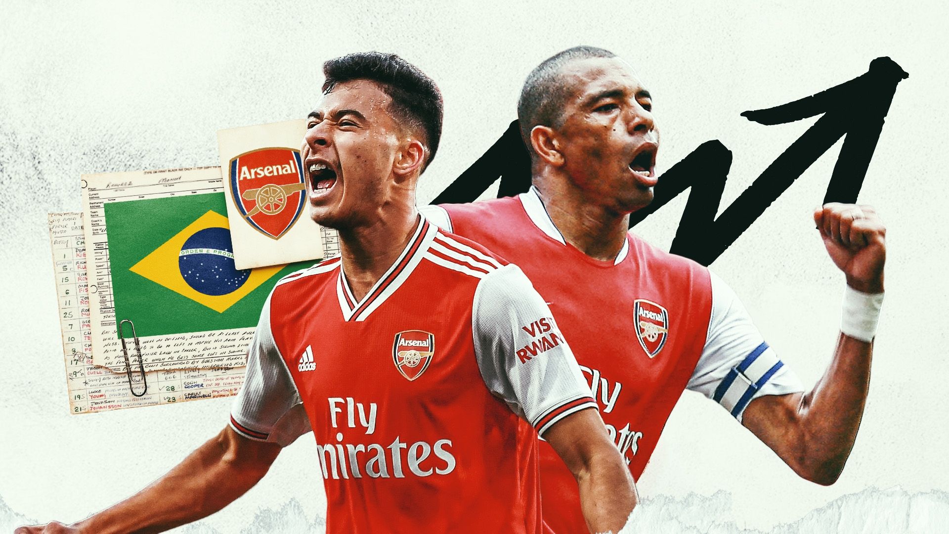 Martinelli Gilberto Silva Arsenal Brazilians