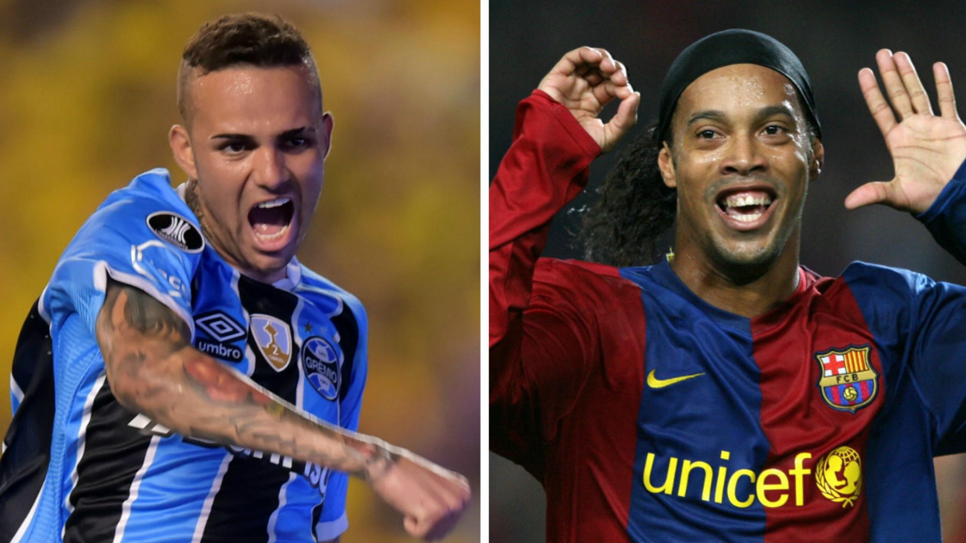 Luan Gremio Ronaldinho Barcelona