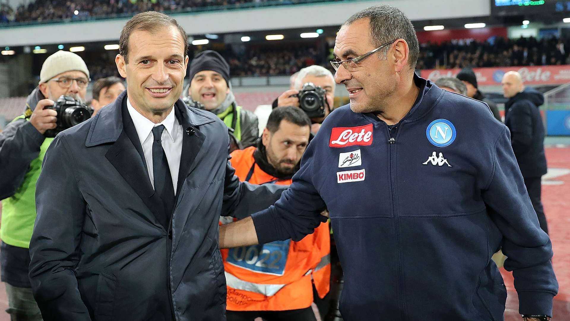Maurizio Sarri Massimilano Allegri Napoli Juventus