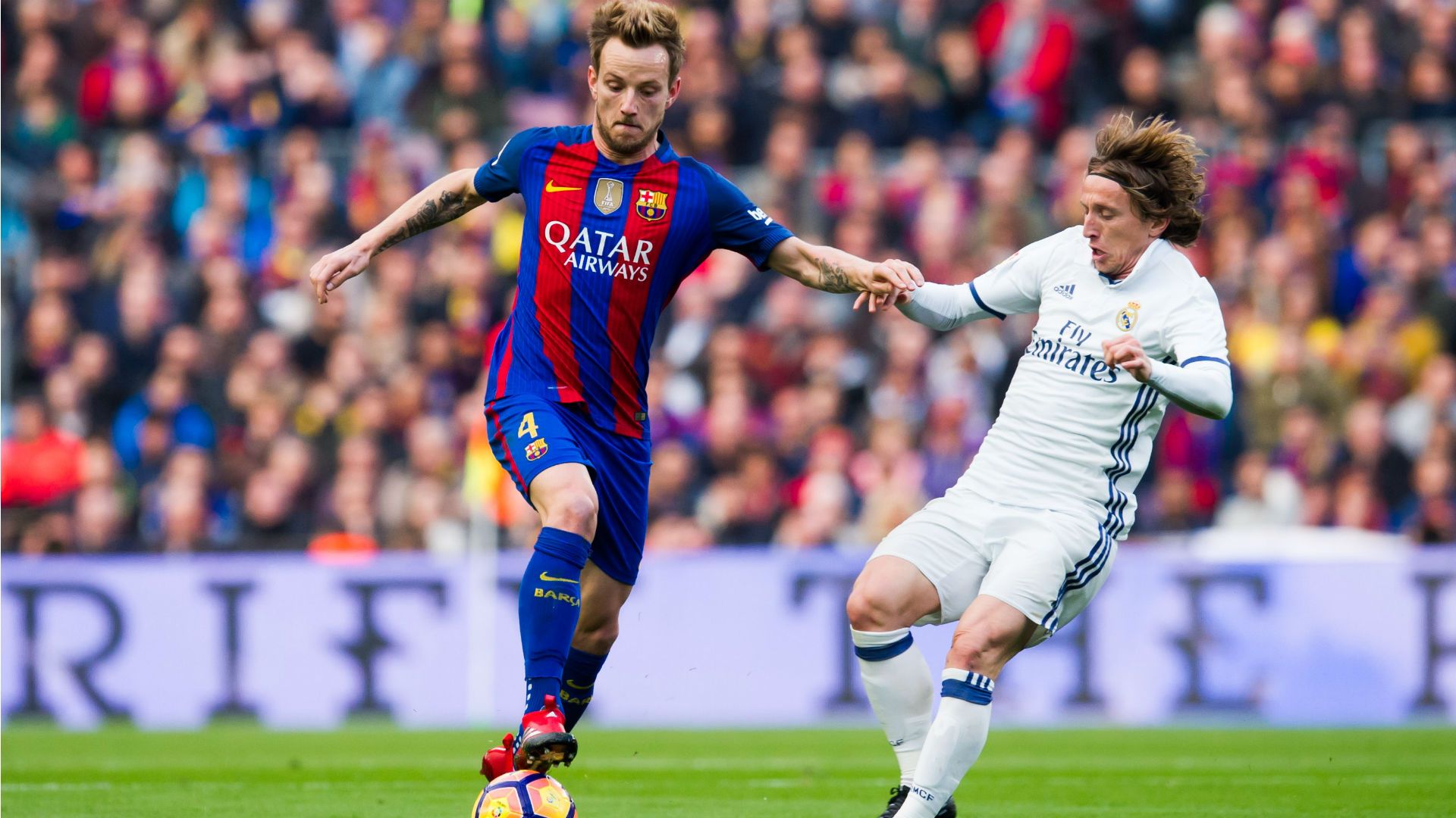 ivan rakitic luka modric - real barcelona - la liga 2016