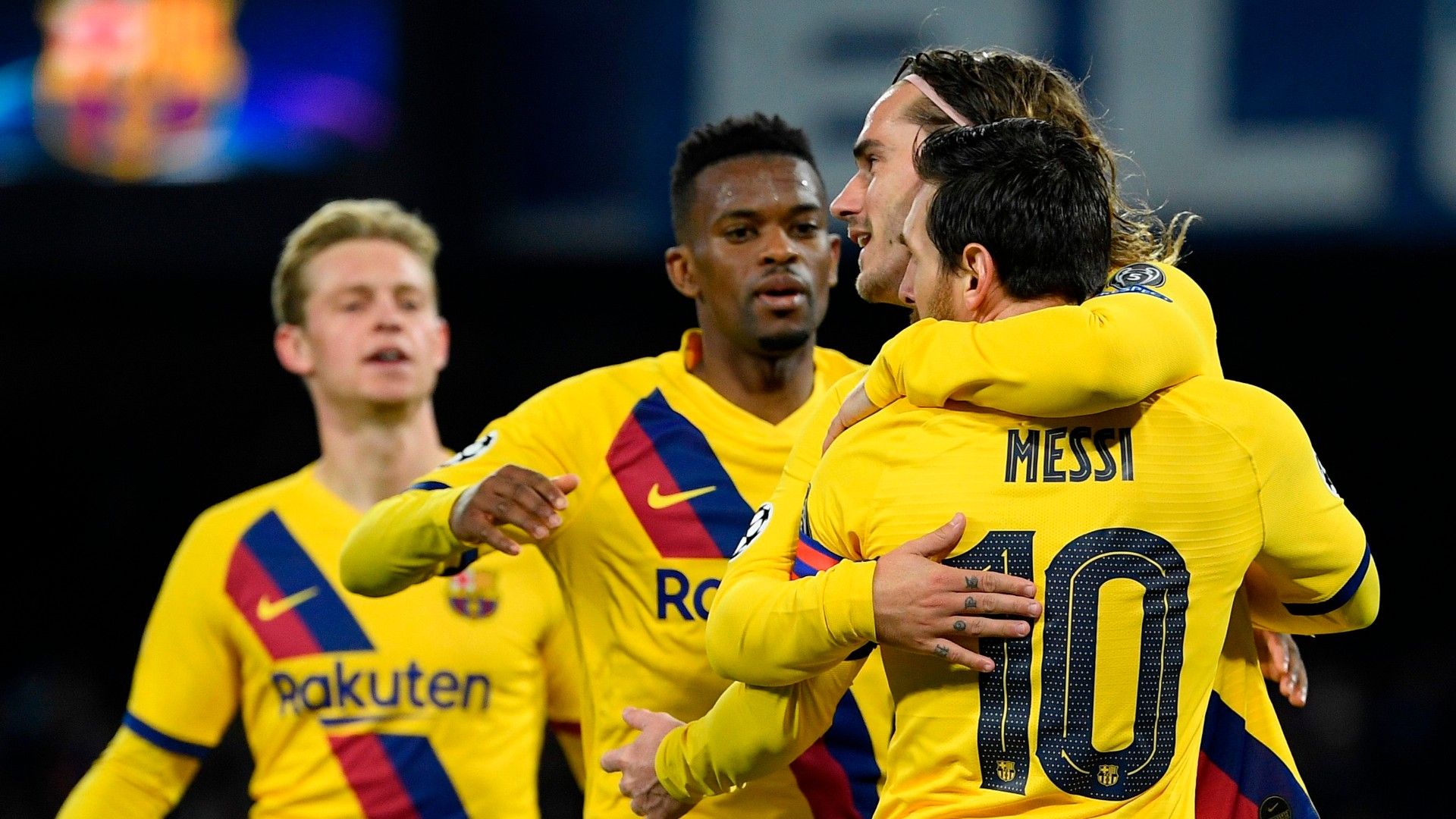 Messi Griezmann - Napoli Barcelona