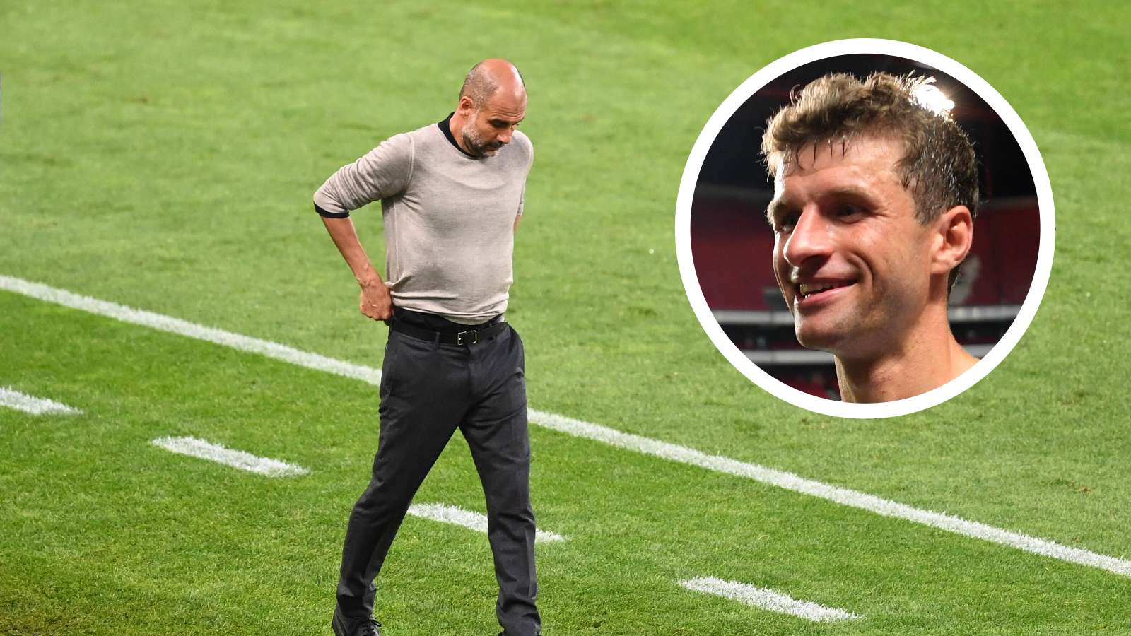 ONLY GERMANY Pep Guardiola Thomas Muller