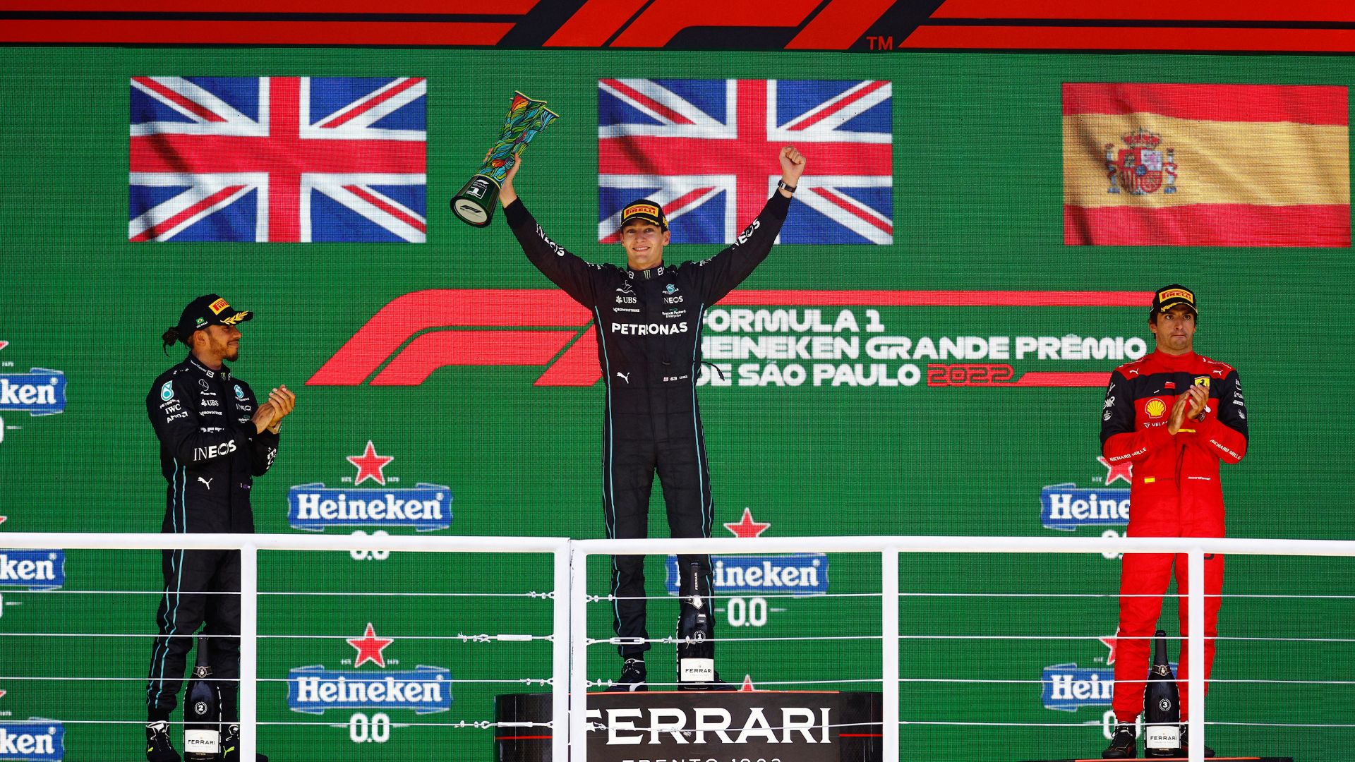 2022 Brazil Grand Prix Podium