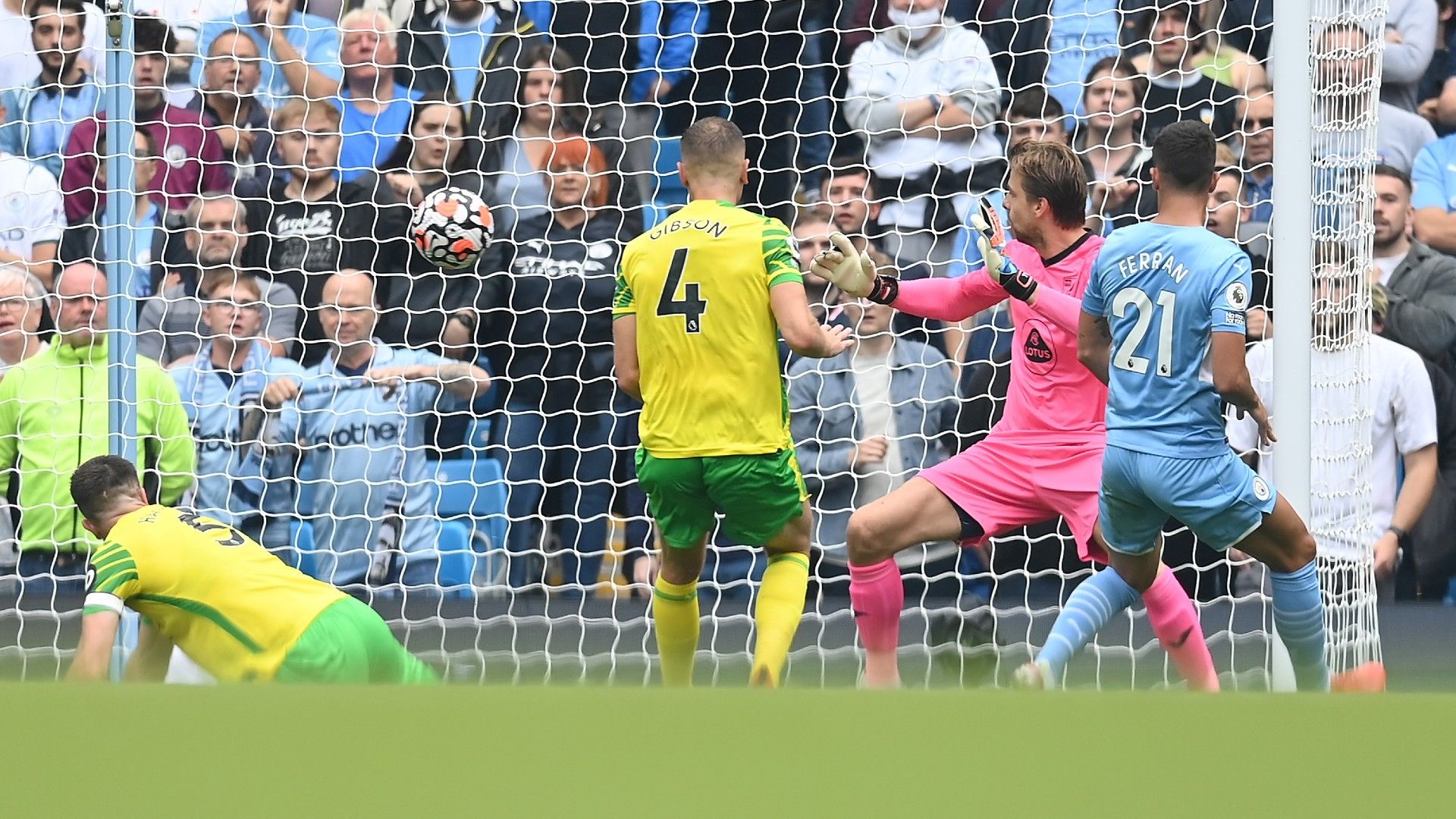 Ferran Torres Manchester City Norwich 2021-22