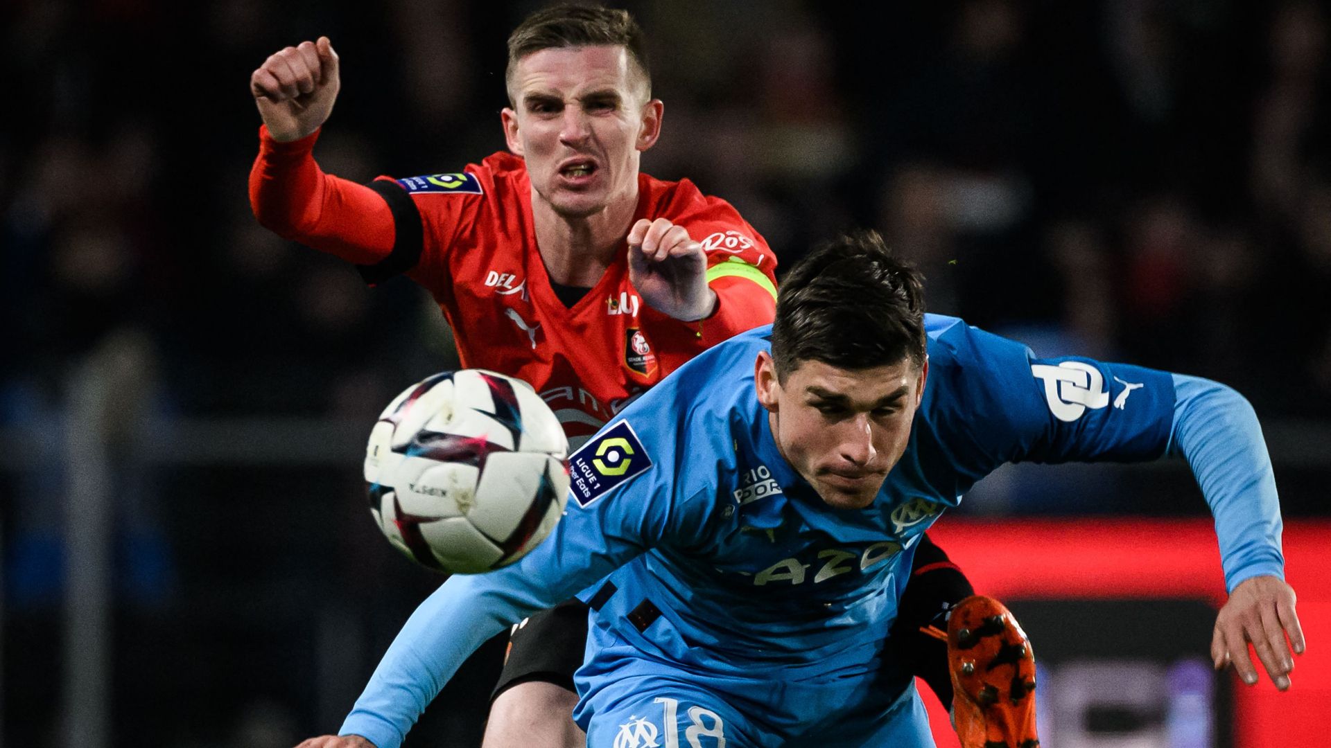 Ruslan Malinovskyi Benjamin Bourigeaud Rennes Marseille Ligue 1 05032023