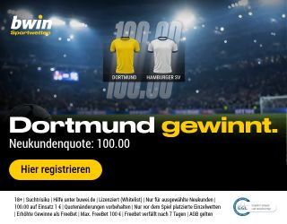 Dortmund - HSV bwin quoten boost