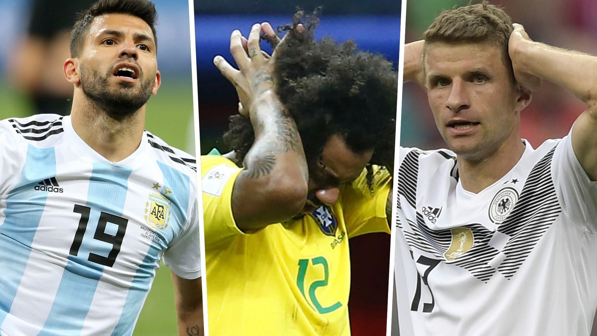 GFX Aguero Marcelo Thomas Muller Argentina Brazil Germany 19032019