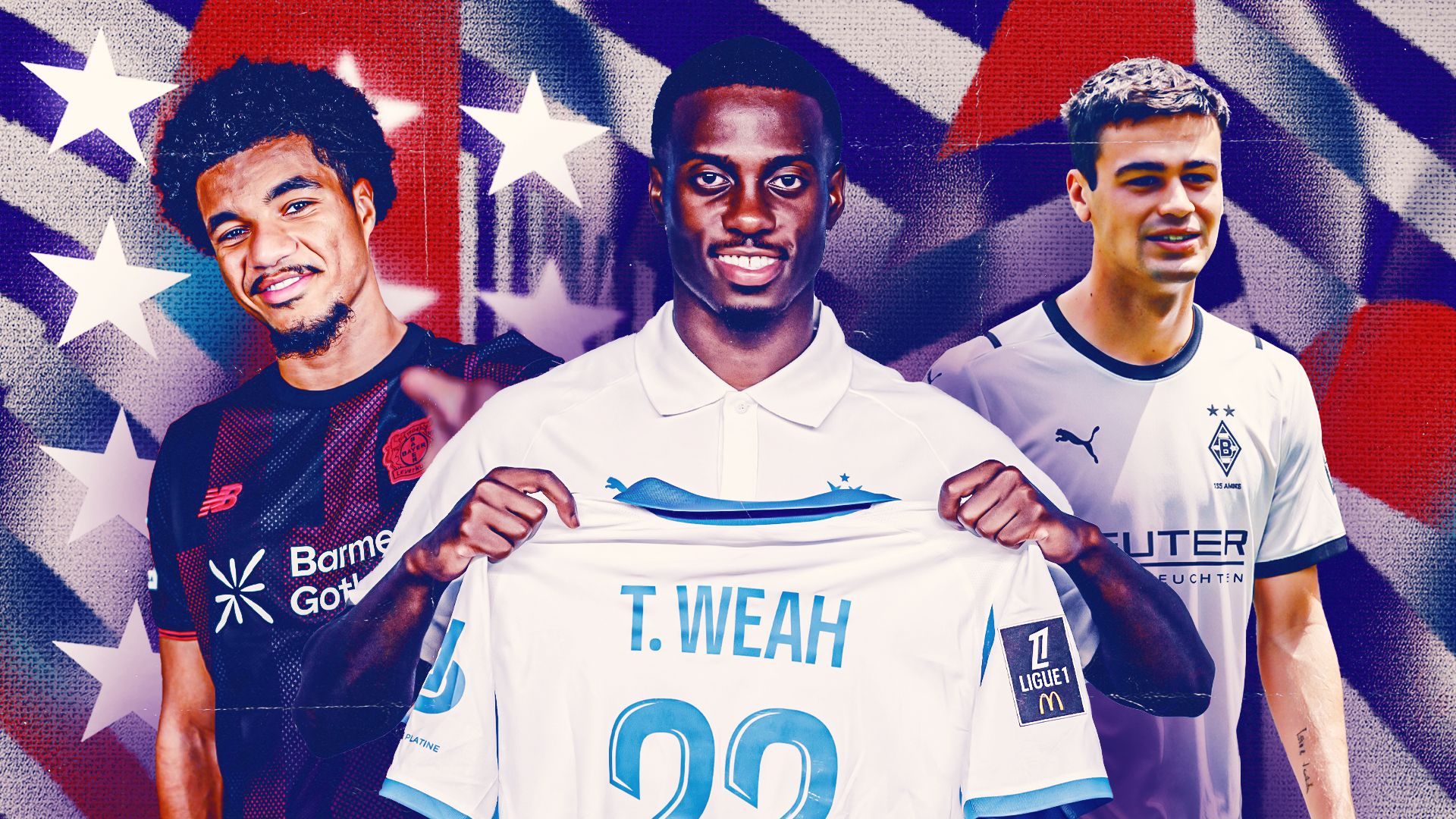 Tim Weah, Malik Tillman, Gio Reyna
