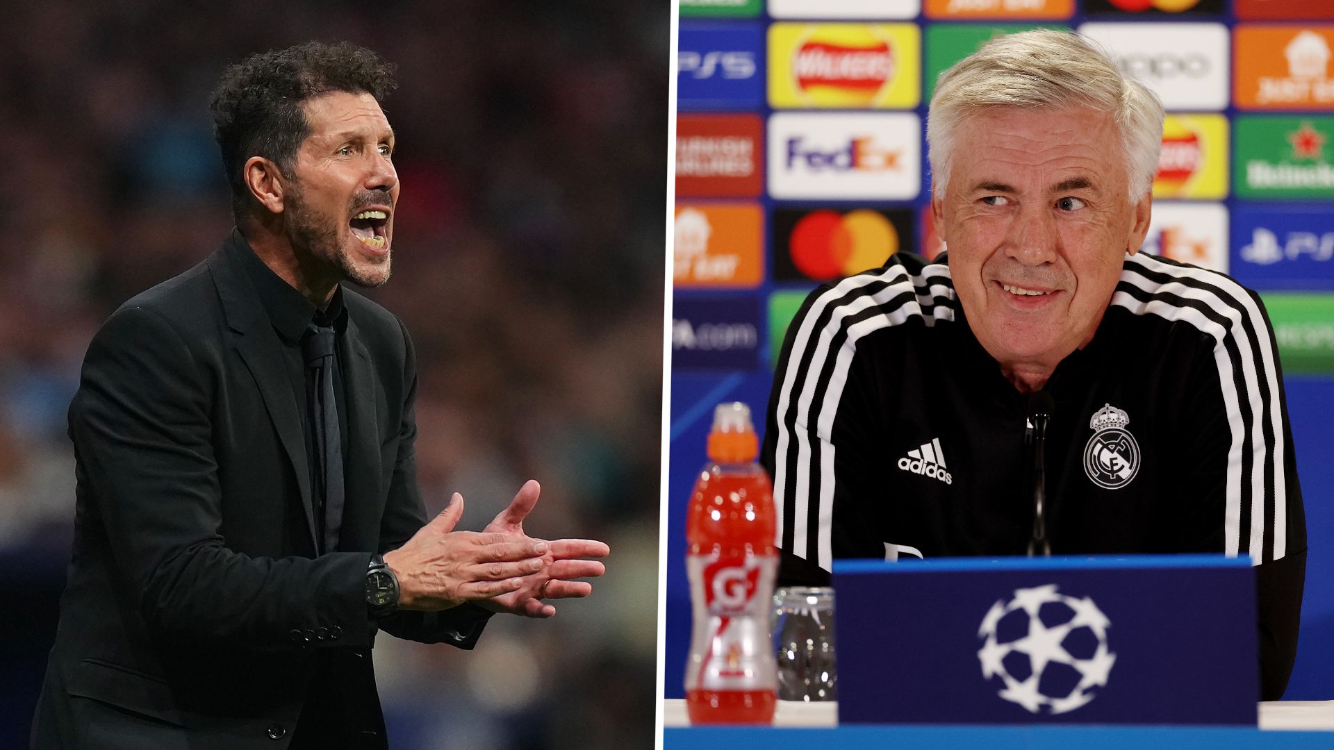DIEGO SIMEONE CARLO ANCELOTTI 