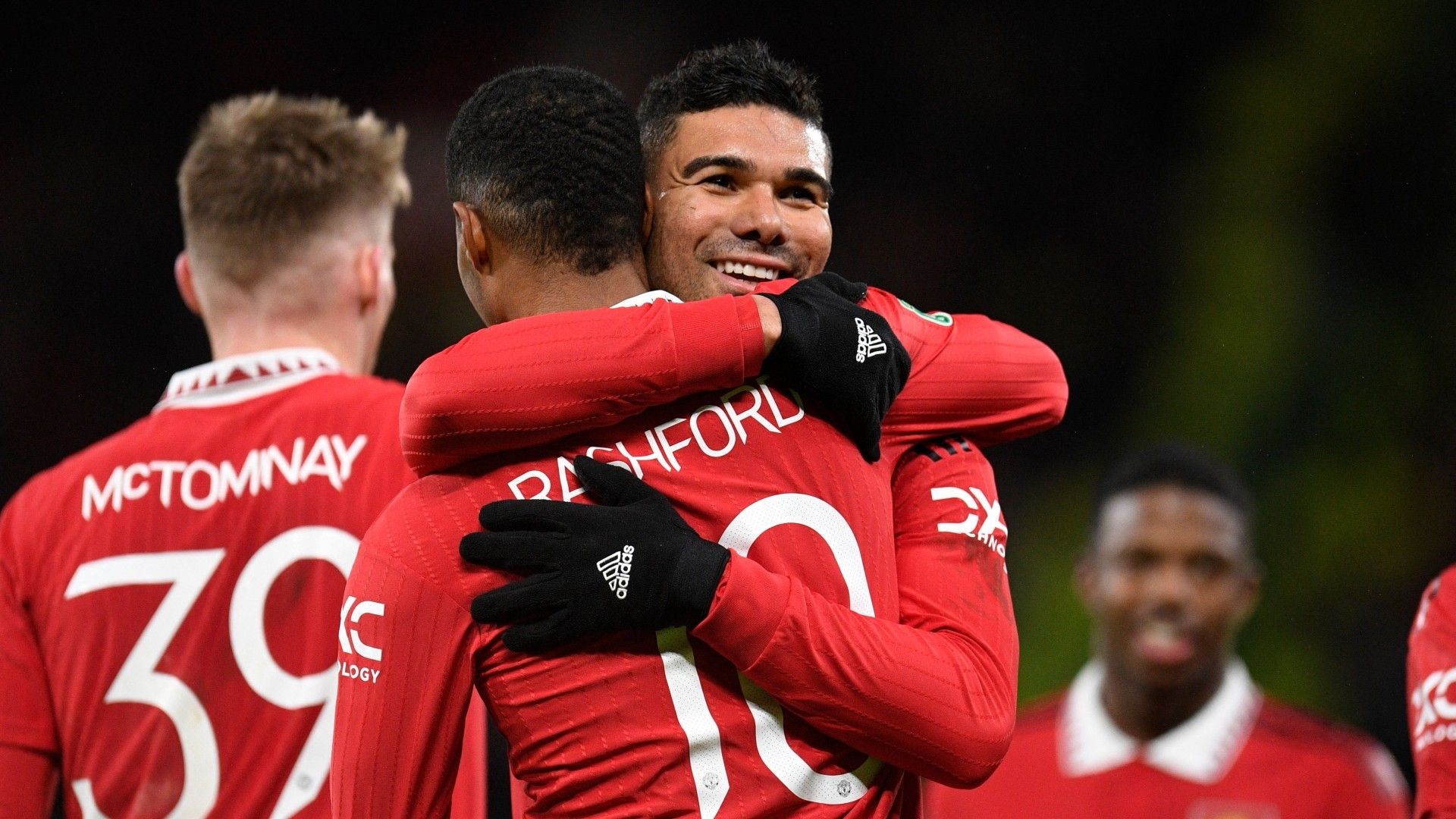 Marcus Rashford Casemiro Man Utd 2022-23