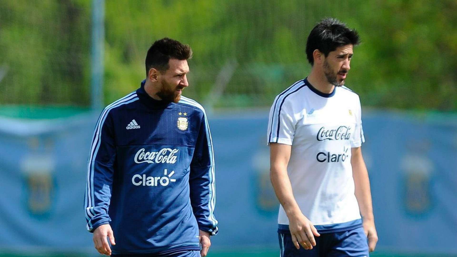 Pablo Perez Lionel Messi Argentina Entrenamiento