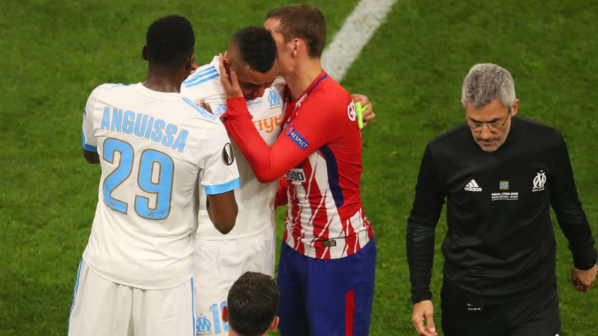 Dimitri Payet Antoine Griezmann Marseille Atletico Madrid UEFA Europa League 16052018