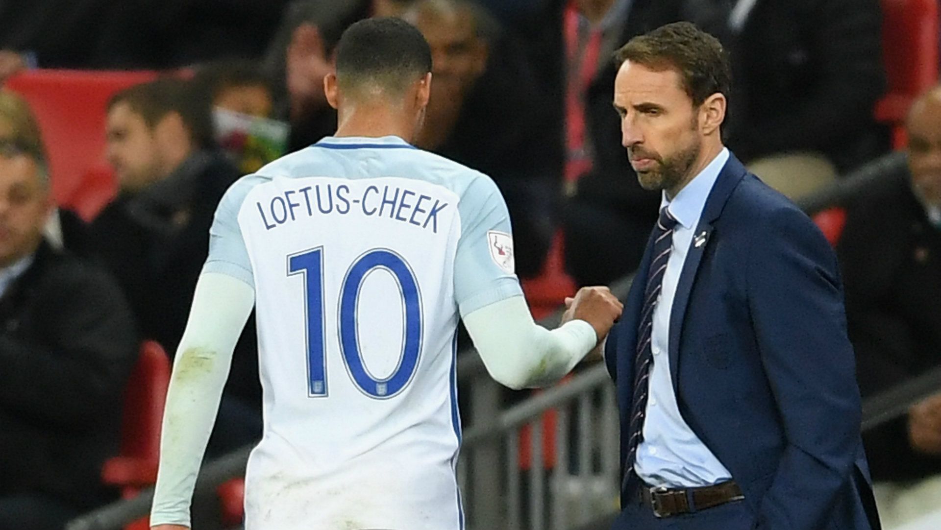 Ruben Loftus-Cheek, Gareth Southgate, England v Brazil