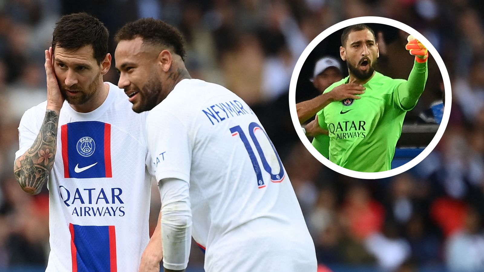 PSG Brest Messi Neymar Donnarumma