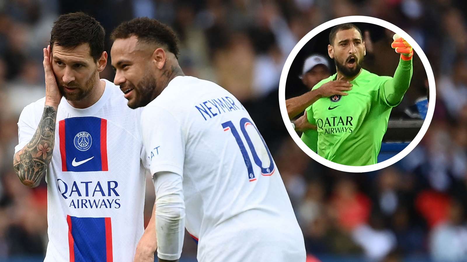 PSG Brest Messi Neymar Donnarumma