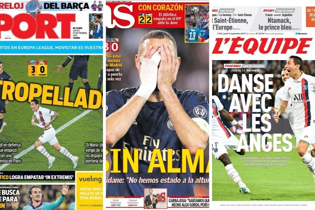 Portadas PSG-Real Madrid