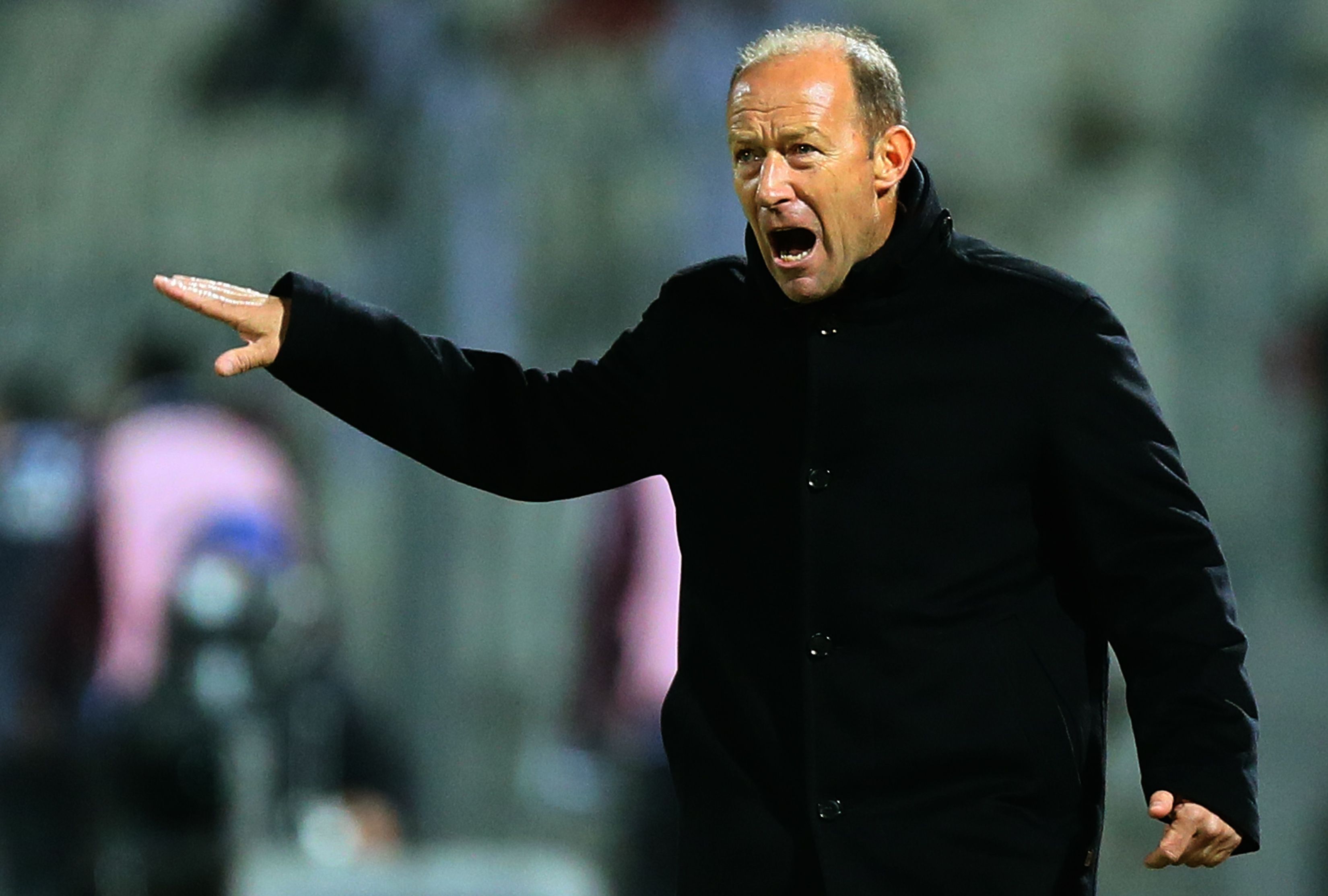 Real Betis head coach Gabriel Calderon