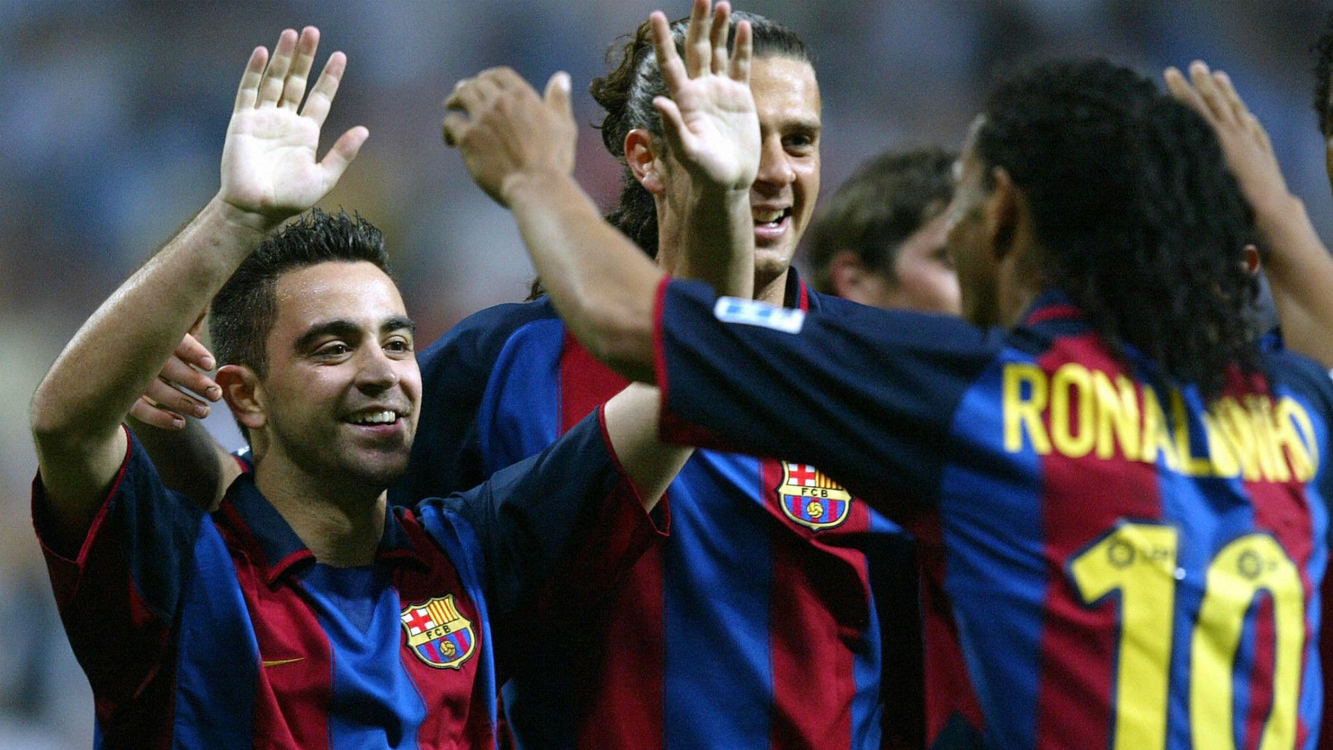 Ronaldinho Xavi Barcelona