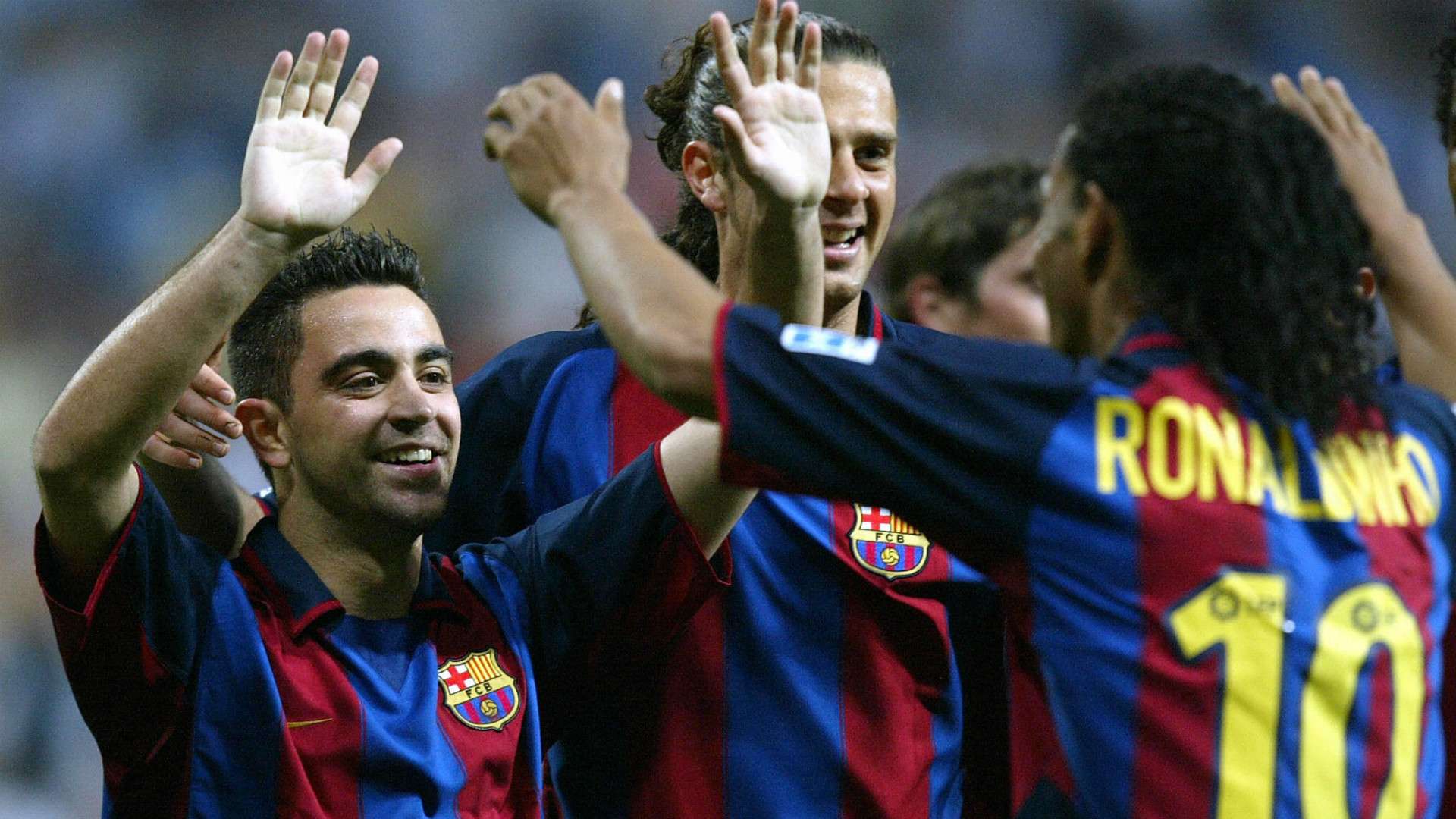 Ronaldinho Xavi Barcelona