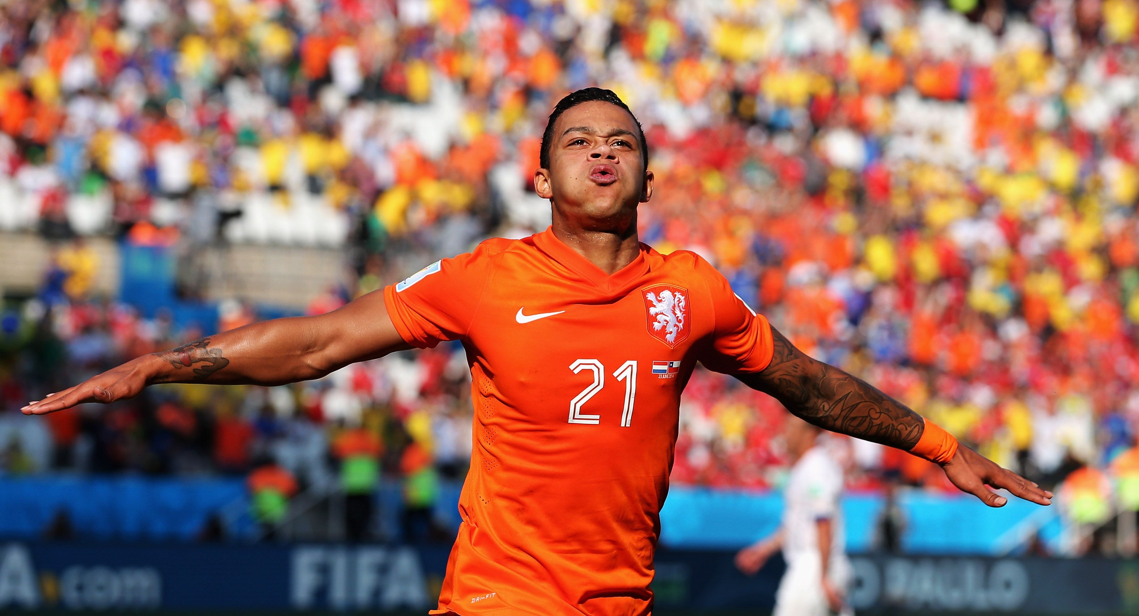 Memphis Depay, Netherlands, Chile, World Cup, 06232014