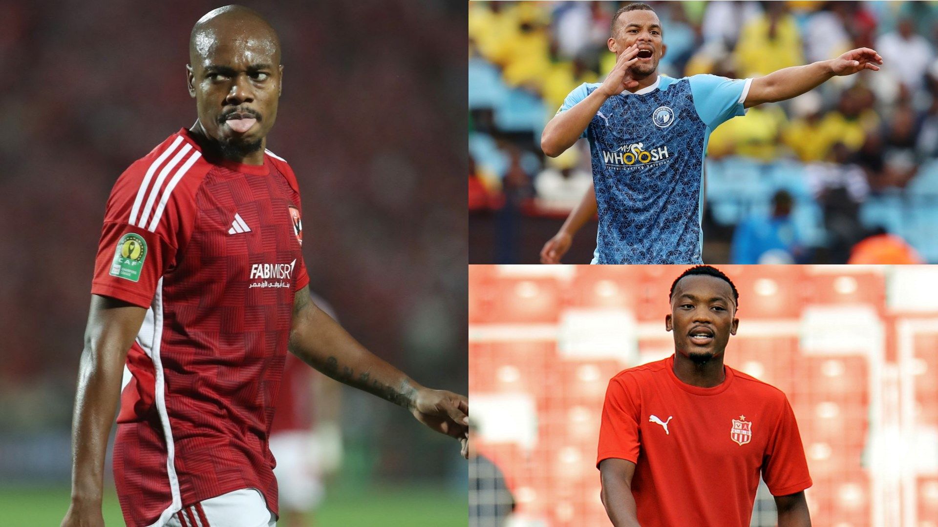 Percy Tau, Fagrie Lakay, Khanyisa Mayo GFX