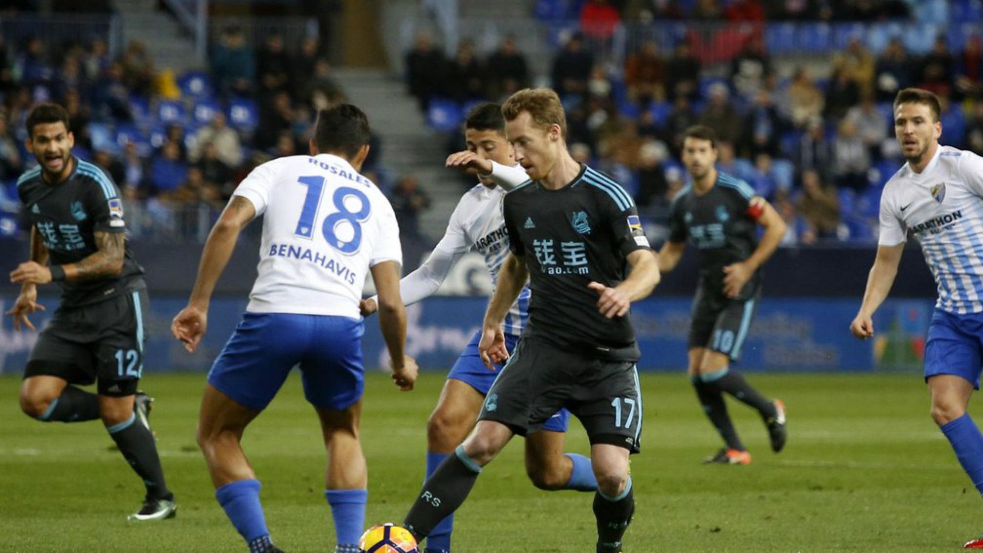 Zurutuza Rosales Malaga Real Sociedad LaLiga
