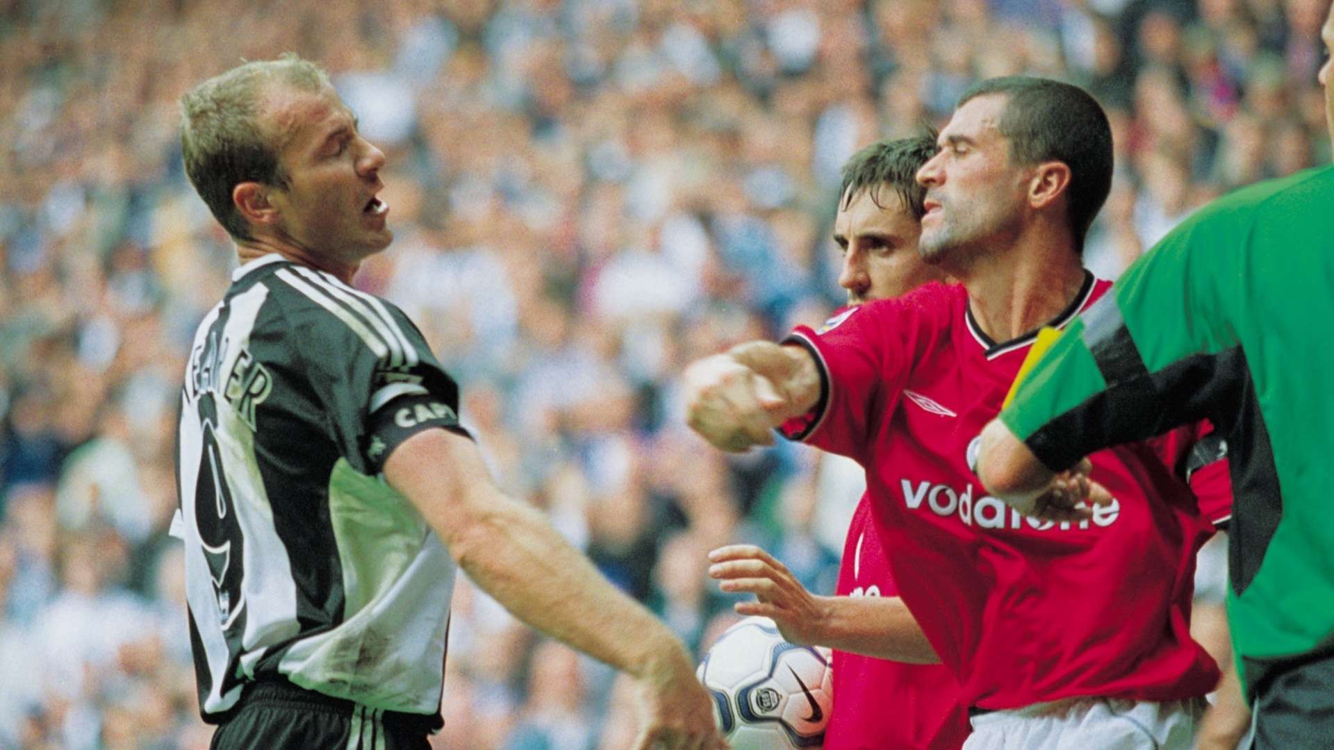 Alan Shearer, Roy Keane, Newcastle vs Manchester United