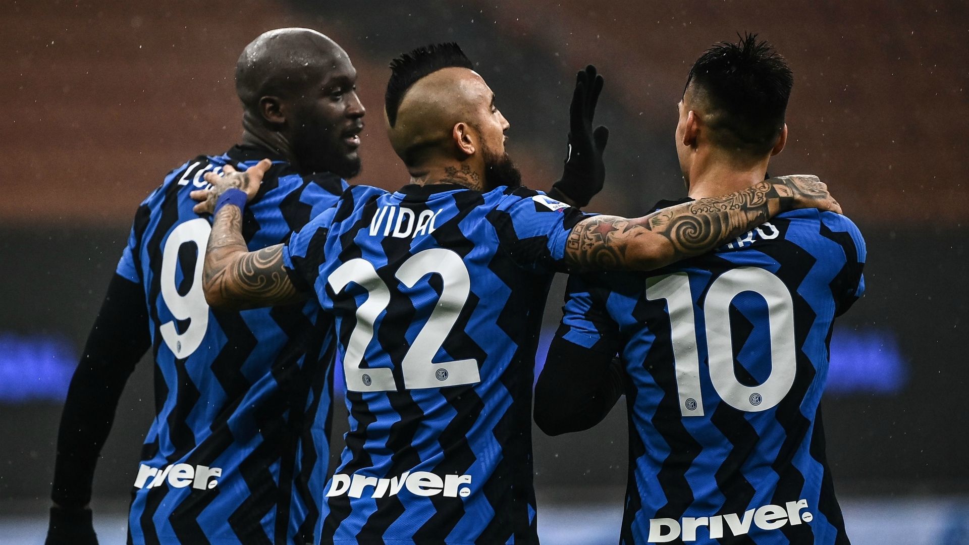Lukaku, Arturo Vidal, Lautaro Martínez Inter Spezia 20122020