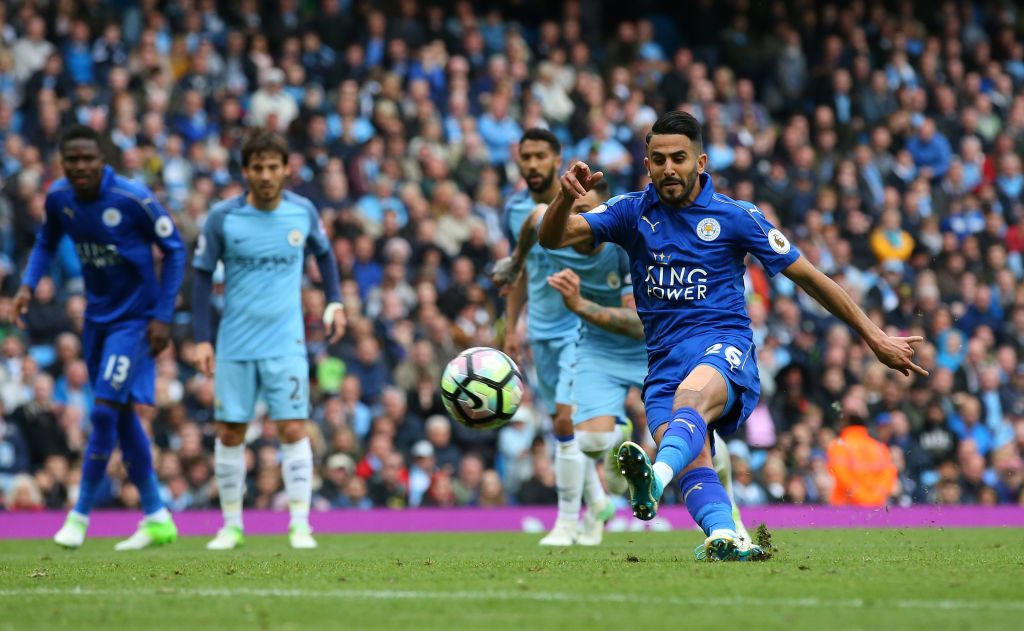 Riyad Mahrez penalty Manchester City Leicester City 2