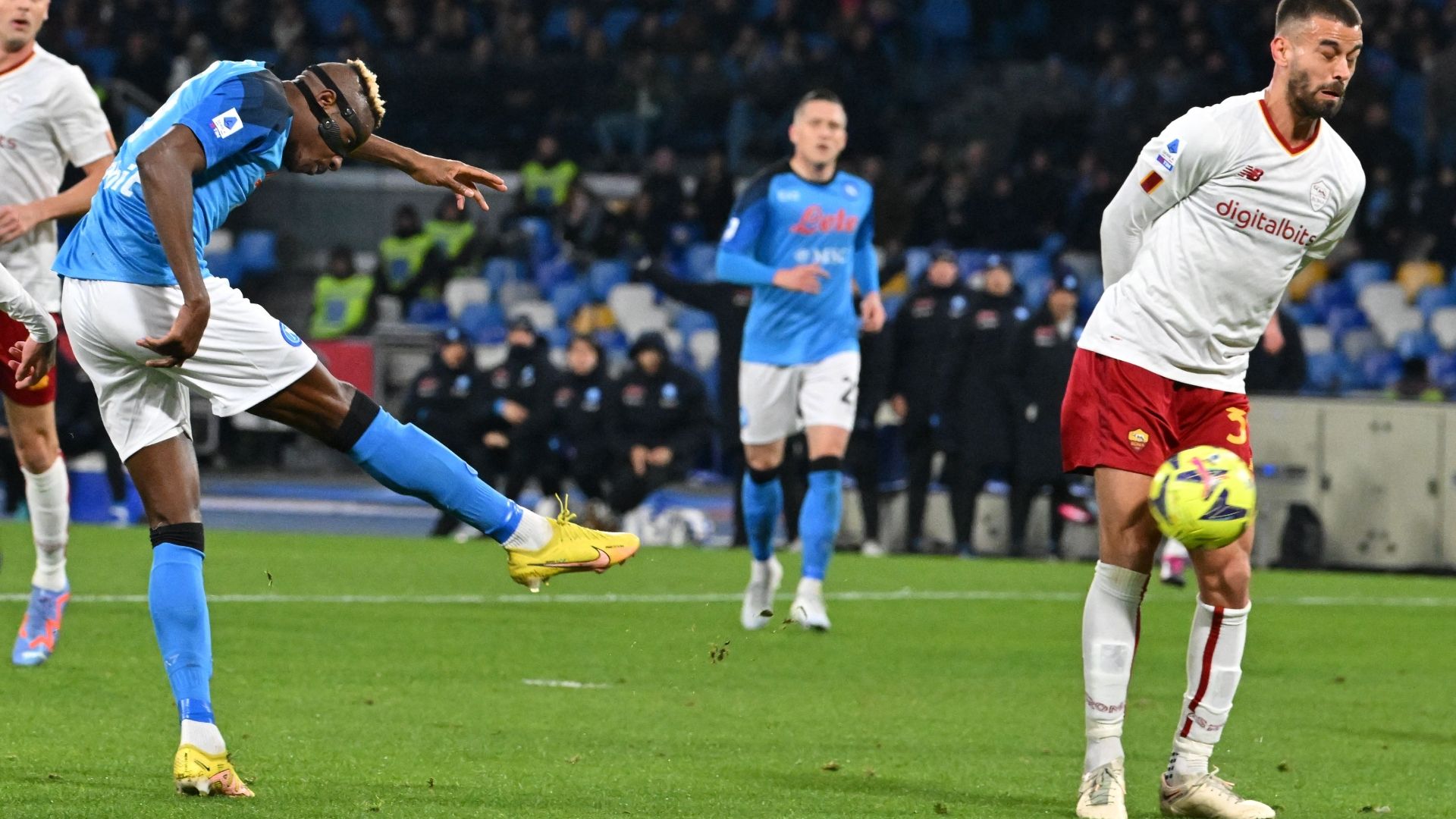 Osimhen Napoli Roma Serie A