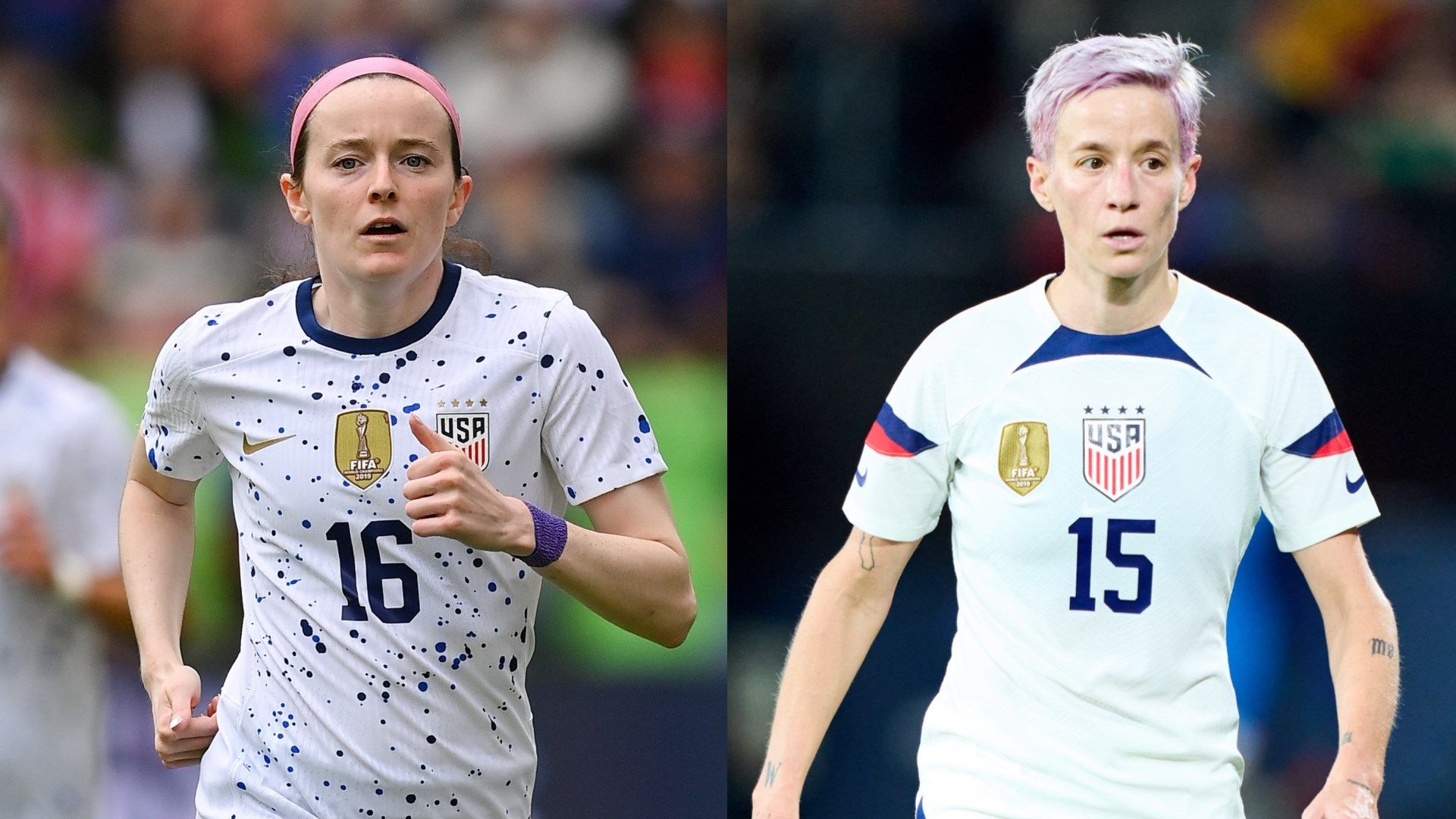 Rose Lavelle Megan Rapinoe USWNT split