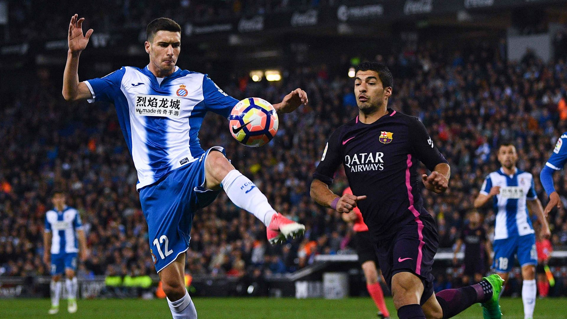 Luis Suárez Aaron Martin Espanyol Barcelona LaLiga 29042017