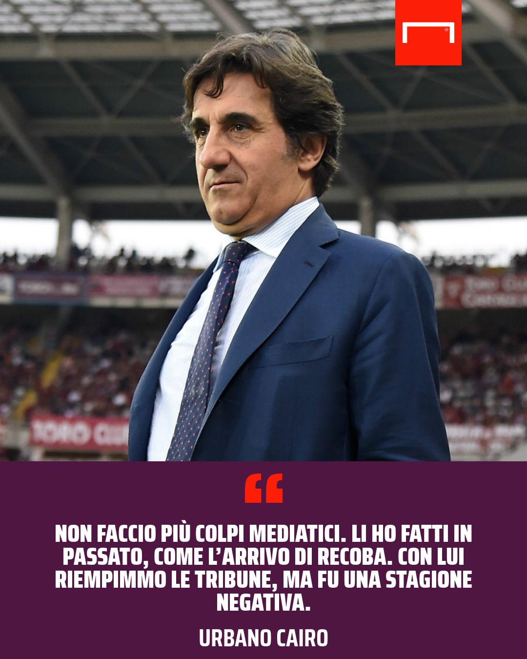 Urbano Cairo su Recoba GFX