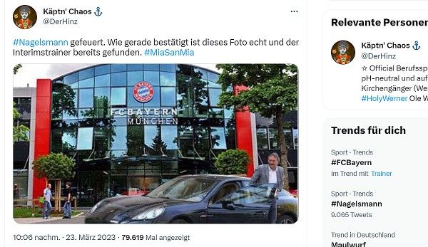 Bayern Nagelsmann reactions