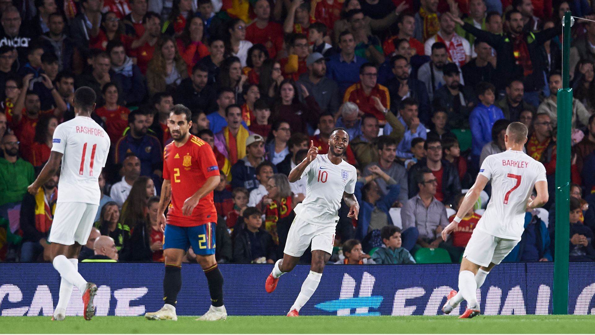 Raheem Sterling goal vs Spain