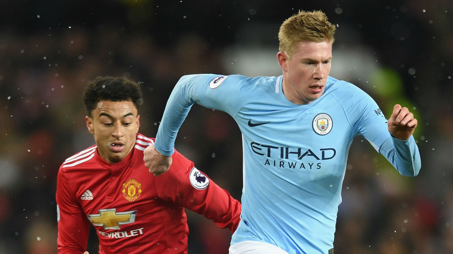 Jesse Lingard Manchester United Kevin De Bruyne Manchester City