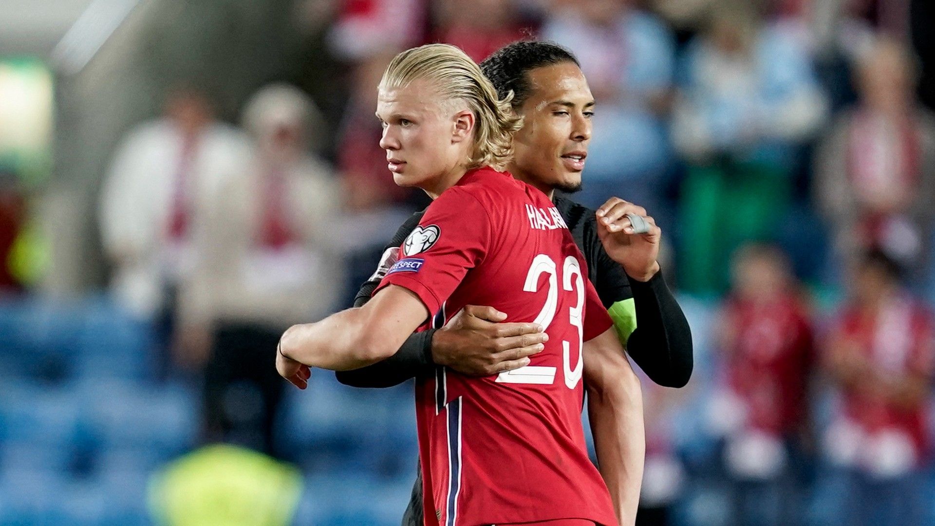 Erling Haaland Virgil van Dijk