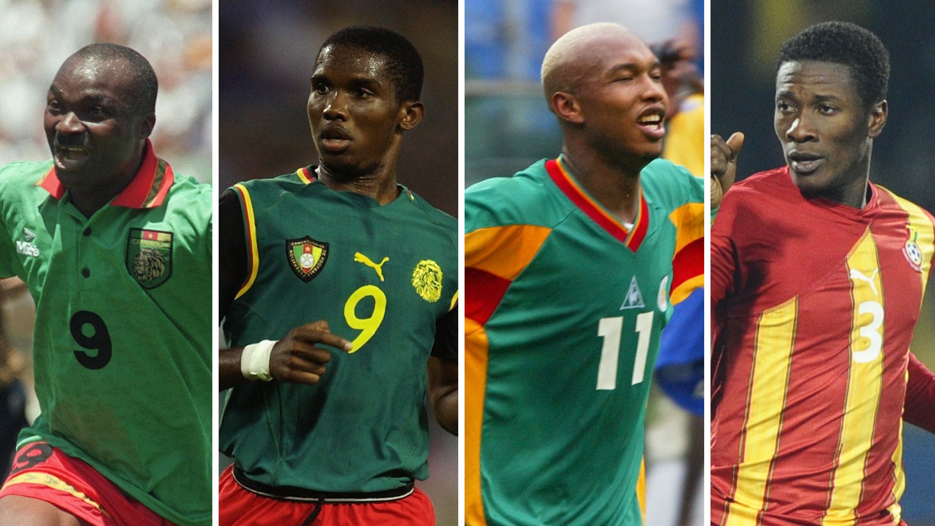 Afrique Coupe du Monde Cameroun Milla Eto'o Sénégal Diouf Ghana Gyan