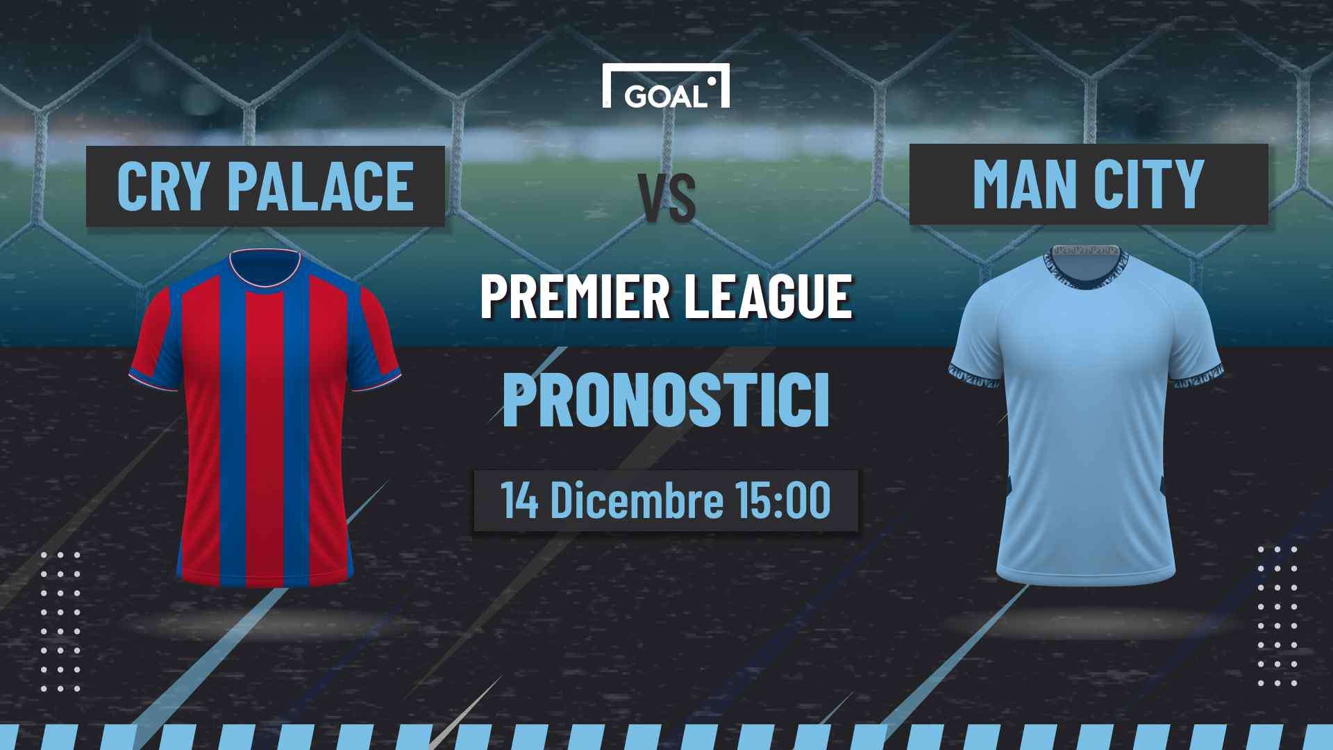 pronostici Crystal Palace - Manchester City